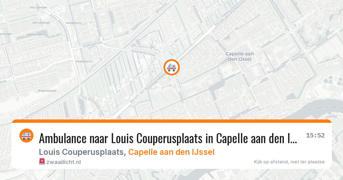 Ambulance naar Louis Couperusplaats in Capelle aan den IJssel — 11 jun 2026