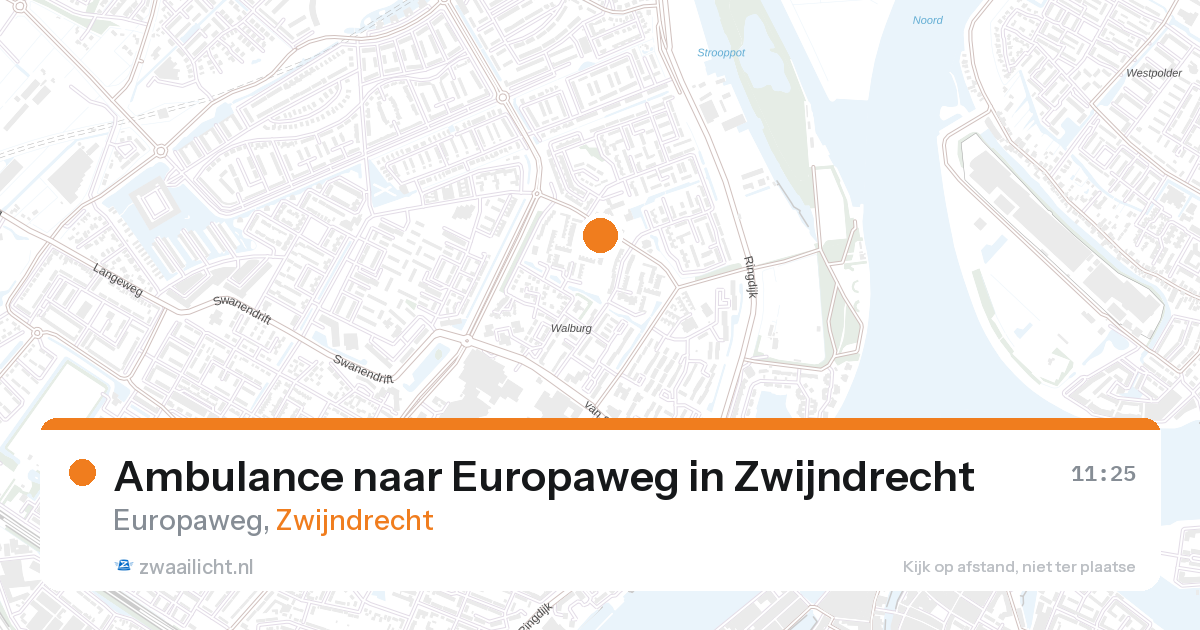 Ambulance naar Europaweg in Zwijndrecht — 27 aug 2026