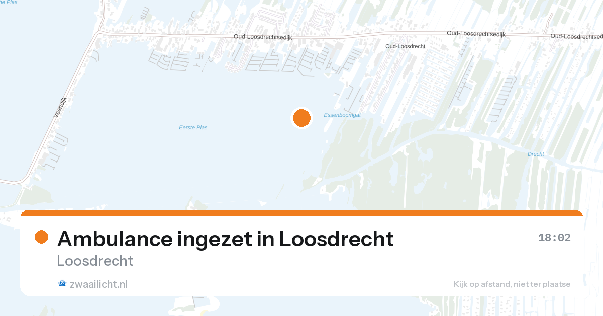 Ambulance ingezet in Loosdrecht — 26 aug 2026