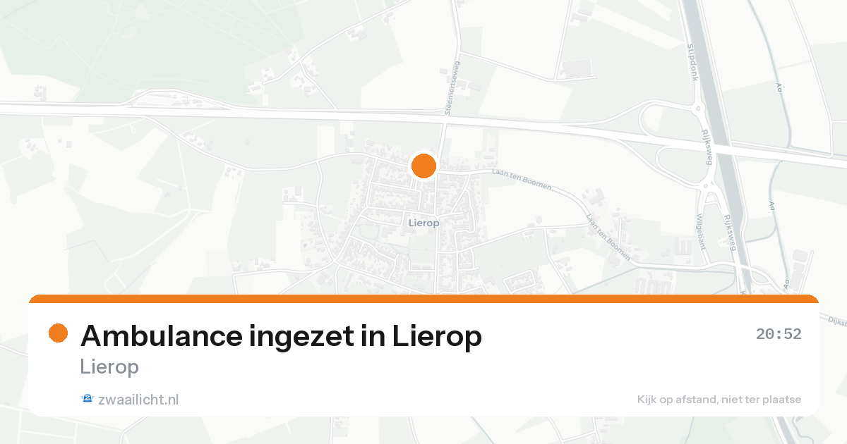 Ambulance ingezet in Lierop — 26 jun 2026