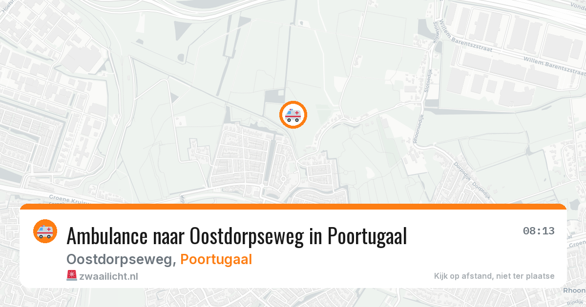 Ambulance naar Oostdorpseweg in Poortugaal — 19 mei 2026