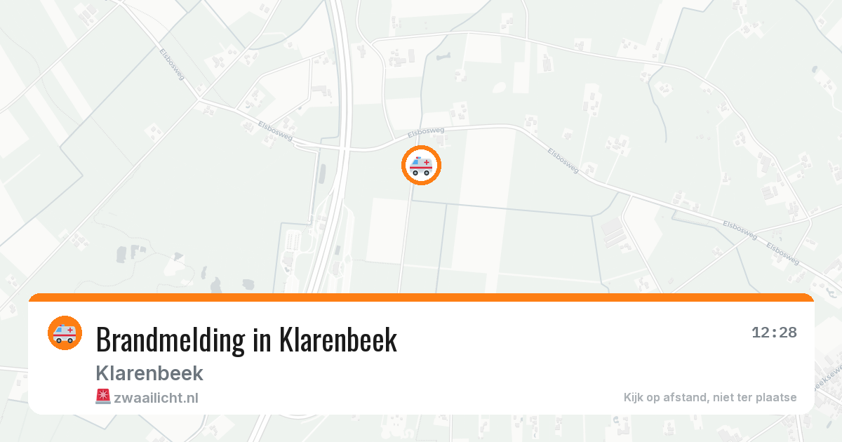 Brandmelding in Klarenbeek — 13 aug 2026