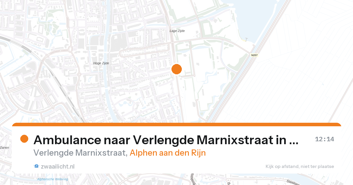 Ambulance naar Verlengde Marnixstraat in Alphen aan den Rijn — 28 aug 2026
