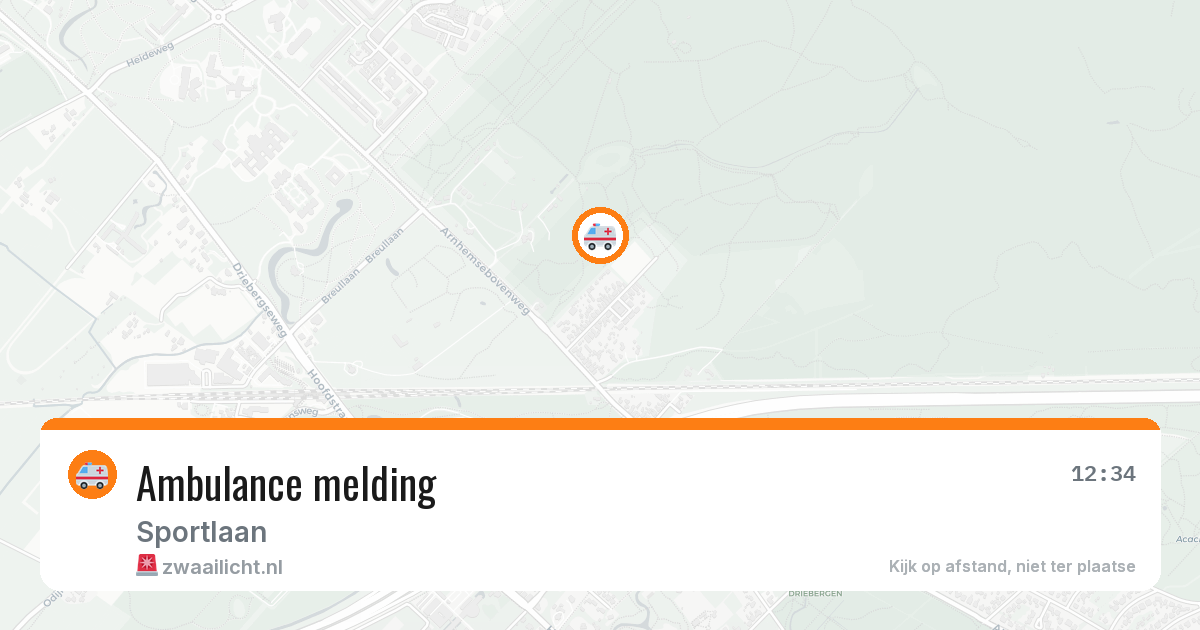 Ambulance melding — 8 apr 2026