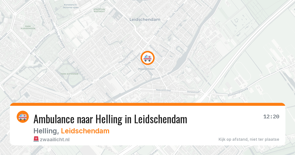 Ambulance naar Helling in Leidschendam — 22 jul 2026