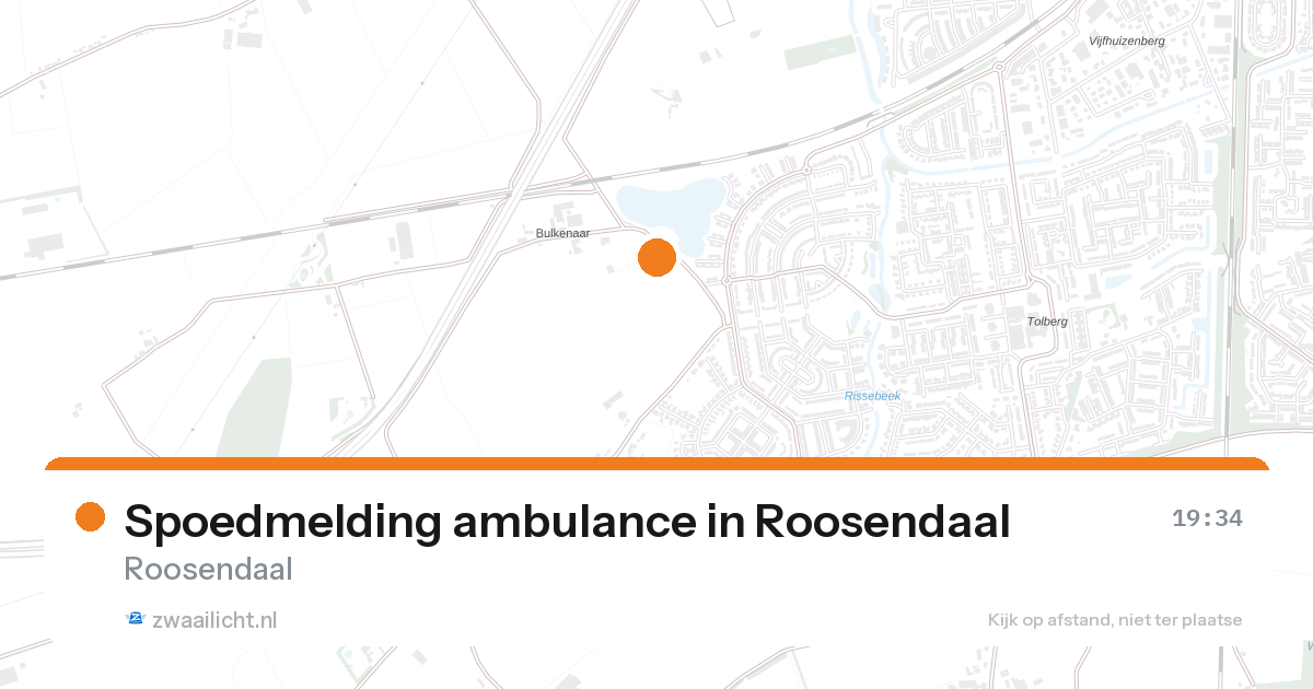 Spoedmelding ambulance in Roosendaal — 26 aug 2026
