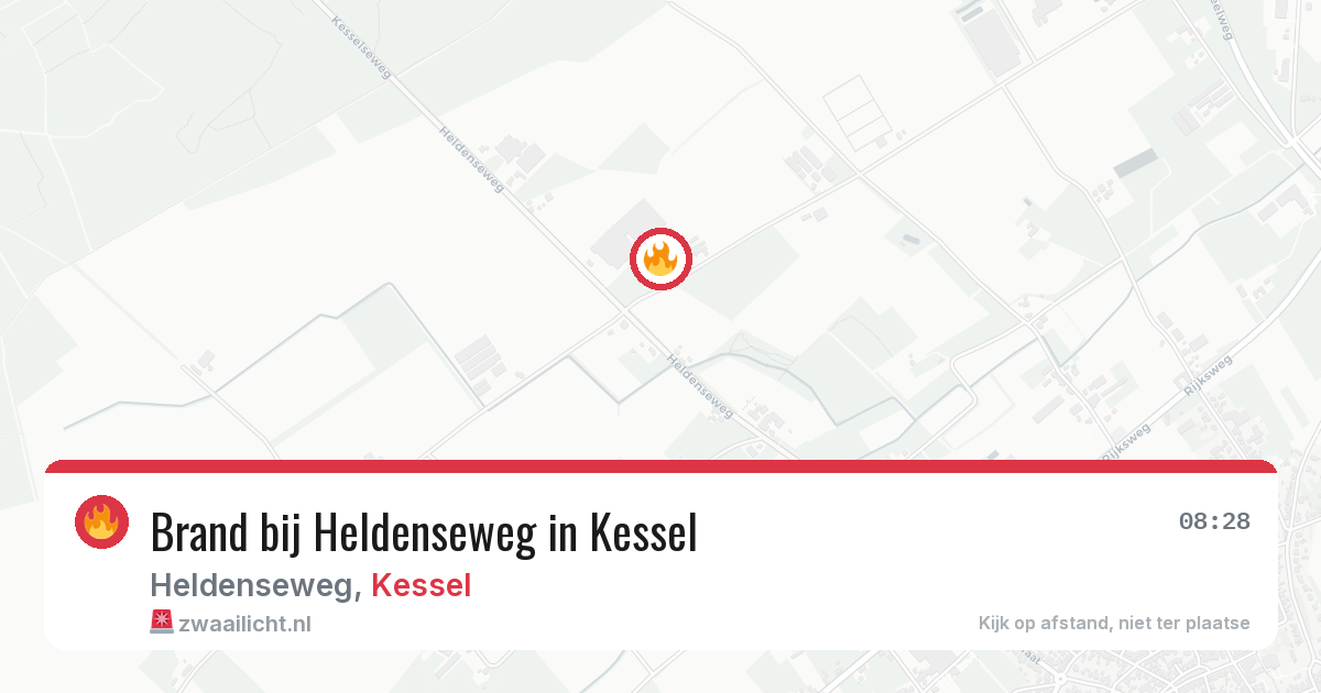 Brand bij Heldenseweg in Kessel — 20 jul 2026