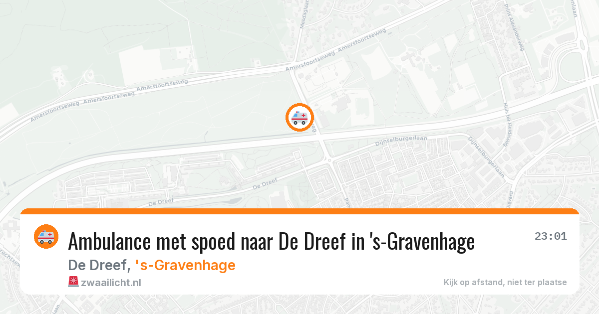 Ambulance met spoed naar De Dreef in 's-Gravenhage — 7 mrt 2026
