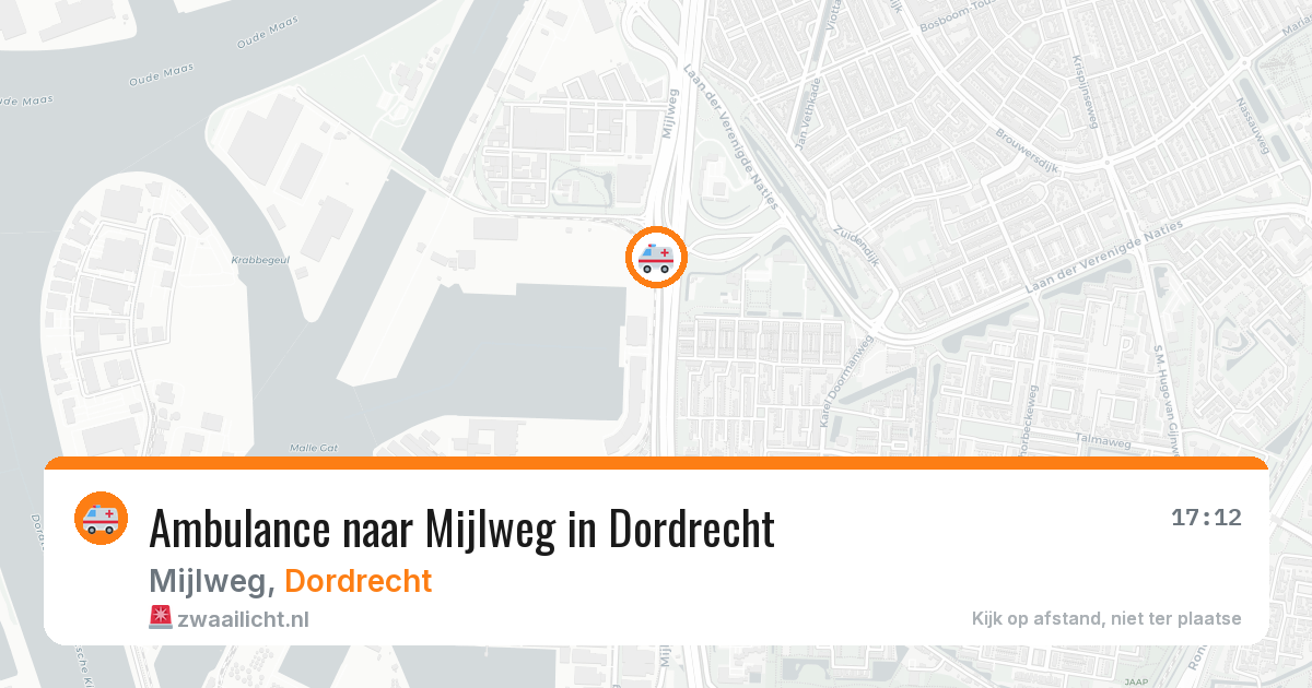 Ambulance naar Mijlweg in Dordrecht — 2 jun 2026