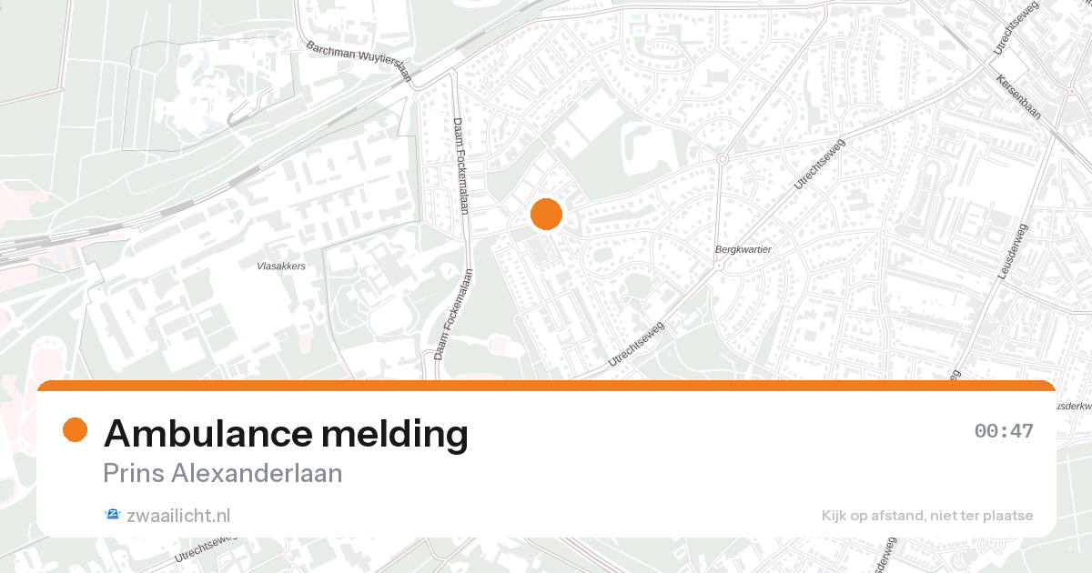 Ambulance melding — 6 mei 2026