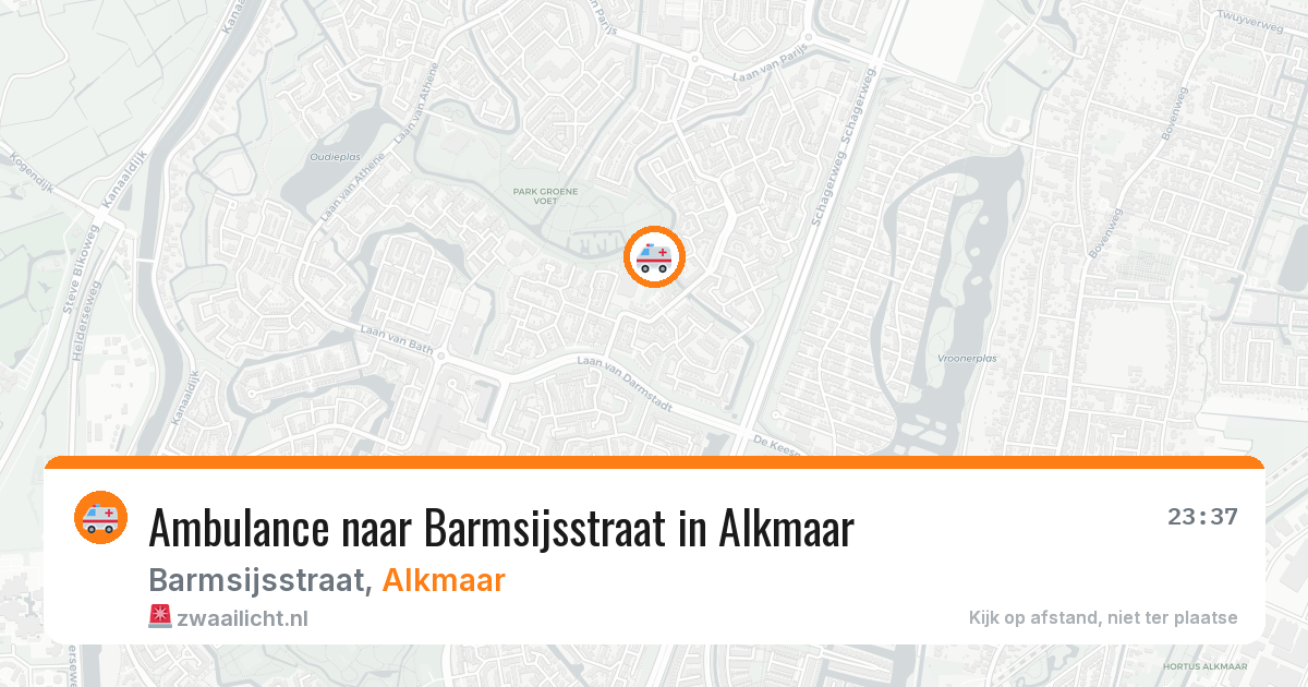 Ambulance naar Barmsijsstraat in Alkmaar — 27 jun 2026