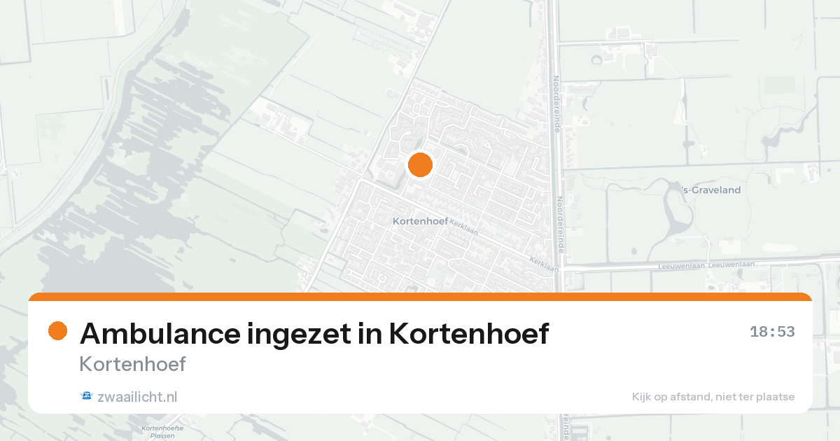 Ambulance ingezet in Kortenhoef — 30 jan 2026