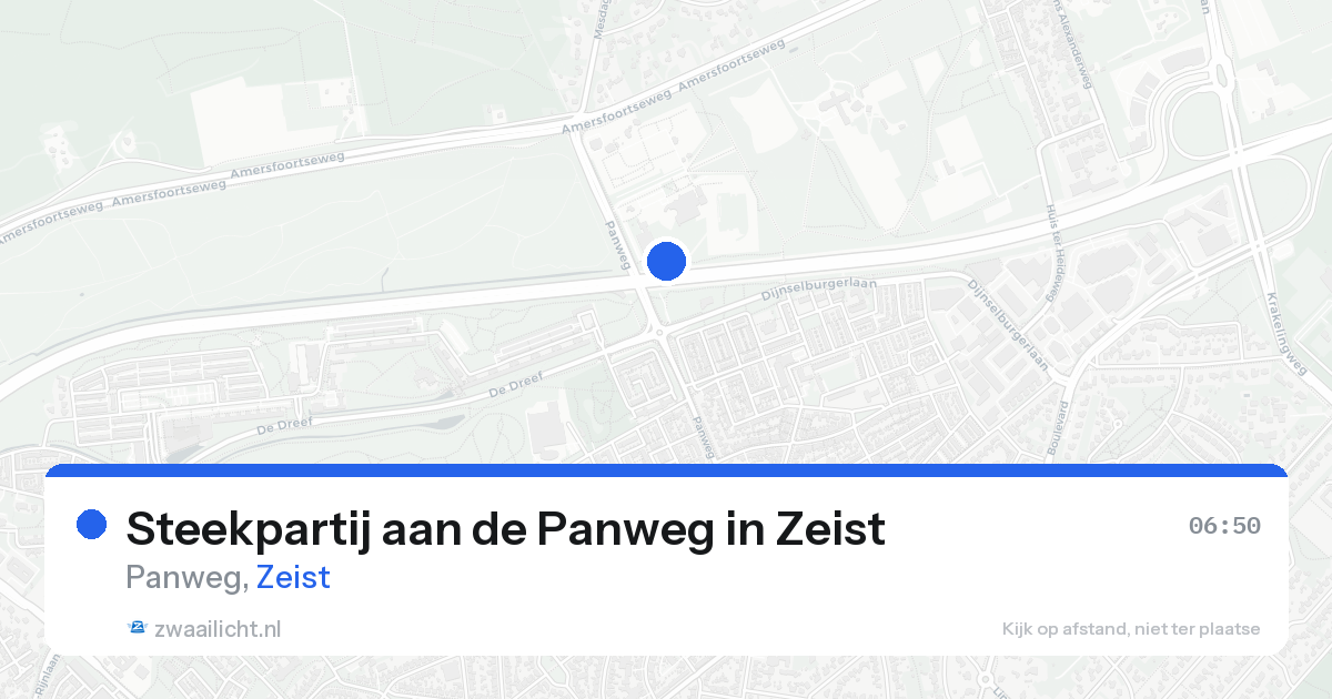 Steekpartij aan de Panweg in Zeist — 17 aug 2026