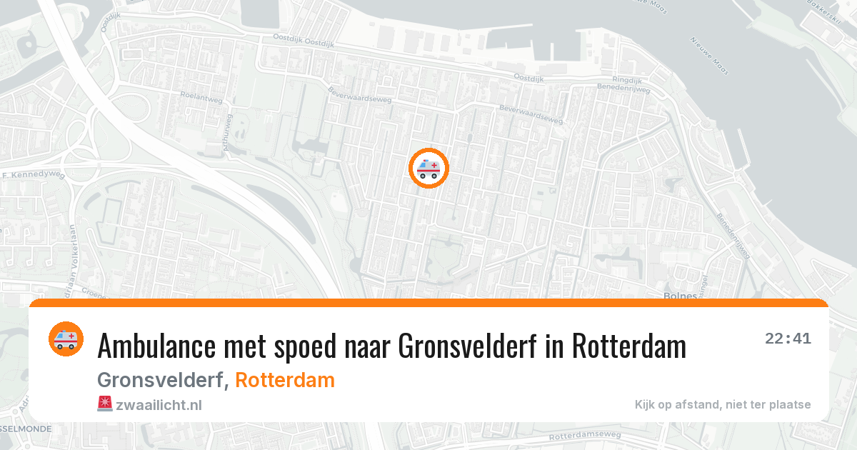 Ambulance met spoed naar Gronsvelderf in Rotterdam — 25 jun 2026