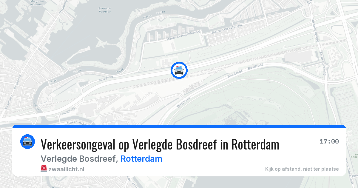 Verkeersongeval op Verlegde Bosdreef in Rotterdam — 29 jun 2026