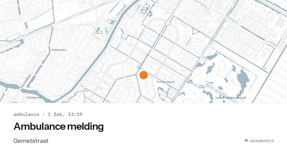 Ambulance melding — 1 feb 2026
