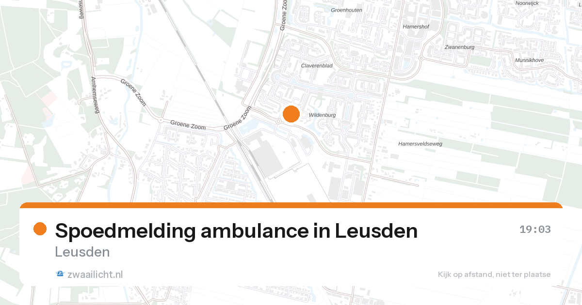 Spoedmelding ambulance in Leusden — 25 aug 2026