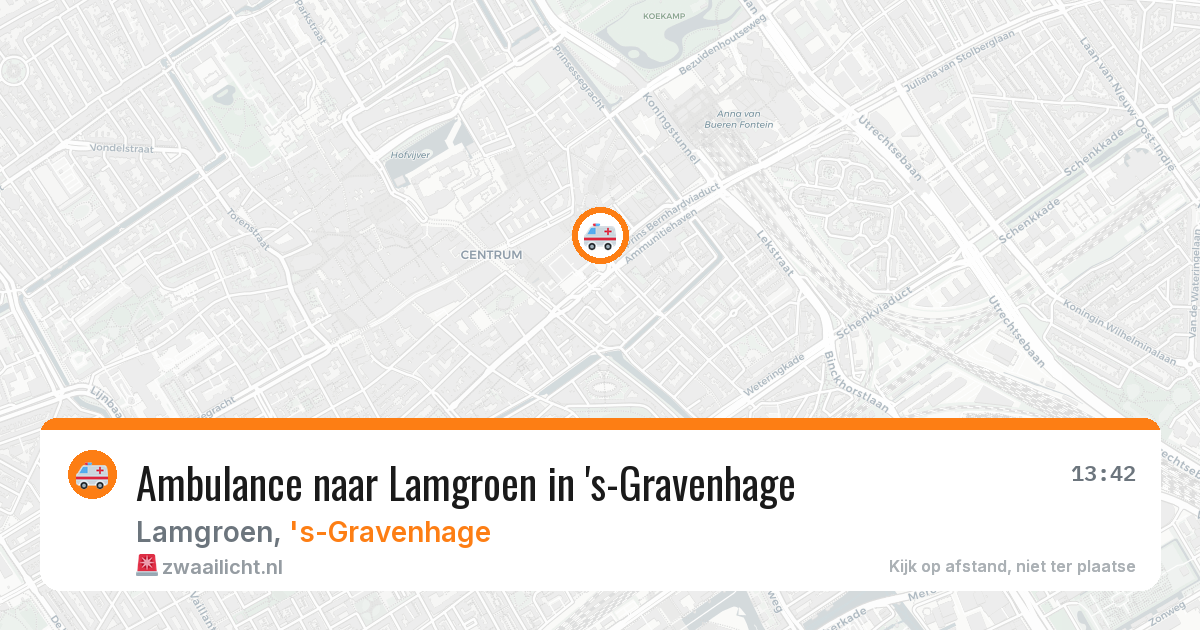 Ambulance naar Lamgroen in 's-Gravenhage — 23 mrt 2026