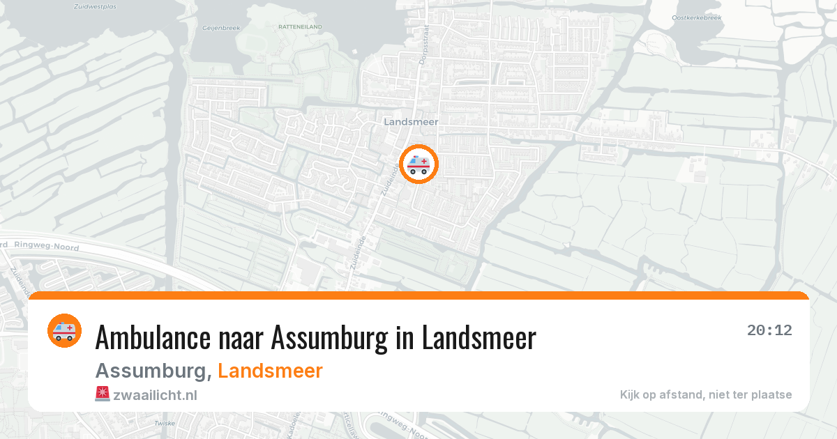 Ambulance naar Assumburg in Landsmeer — 19 jul 2026