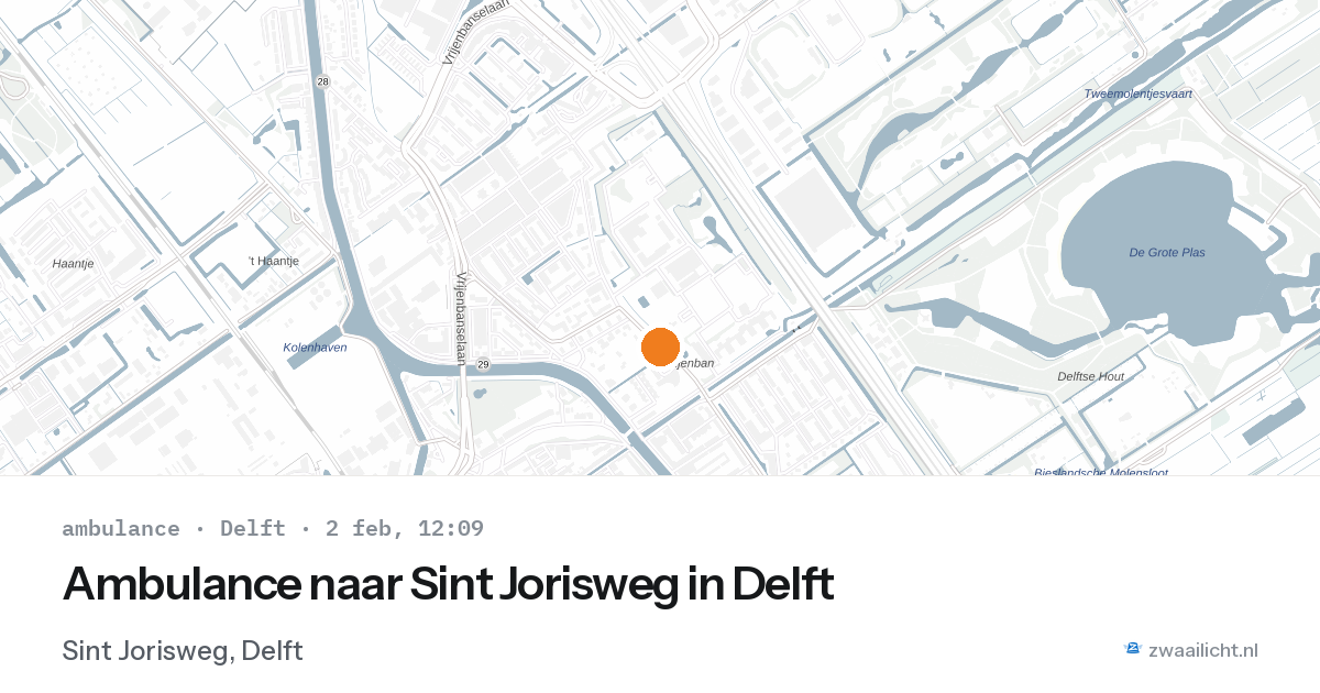 Ambulance naar Sint Jorisweg in Delft — 2 feb 2026