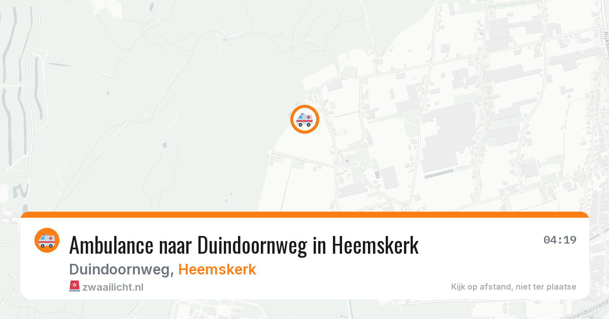 Ambulance naar Duindoornweg in Heemskerk — 6 jul 2026
