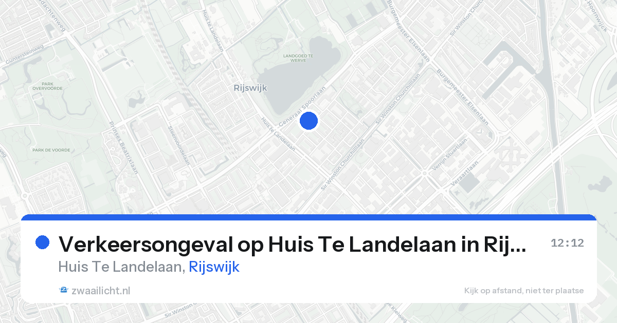 Verkeersongeval op Huis Te Landelaan in Rijswijk — 4 mei 2026
