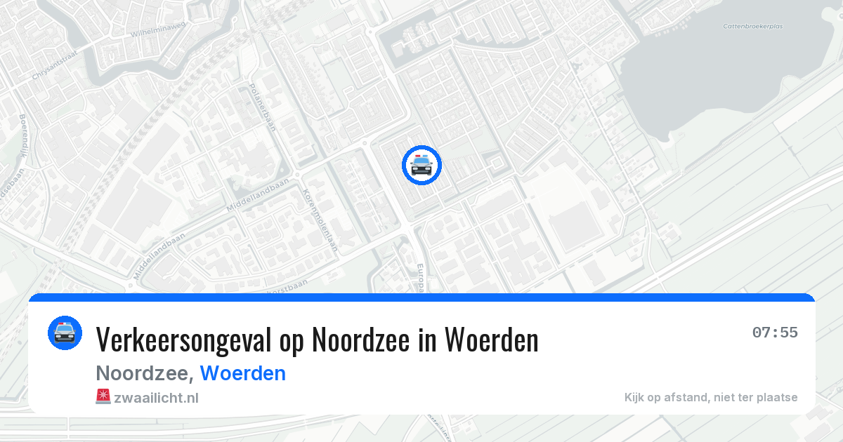 Verkeersongeval op Noordzee in Woerden — 18 jun 2026