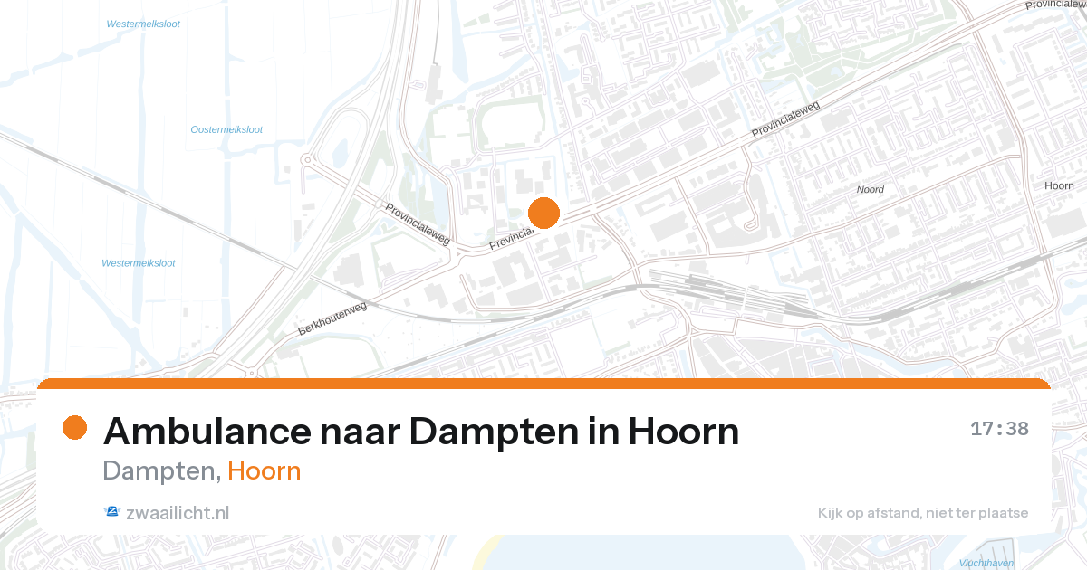 Ambulance naar Dampten in Hoorn — 27 aug 2026
