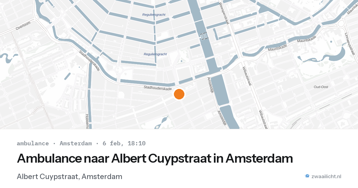 Ambulance naar Albert Cuypstraat in Amsterdam — 6 feb 2026