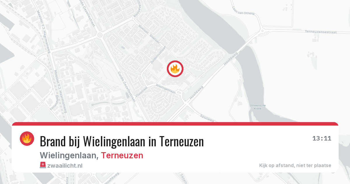 Brand bij Wielingenlaan in Terneuzen — 5 aug 2026