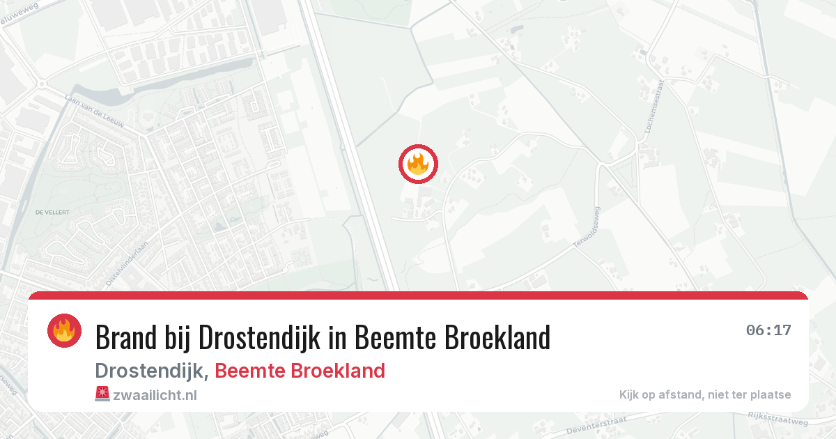Brand bij Drostendijk in Beemte Broekland — 28 jun 2026