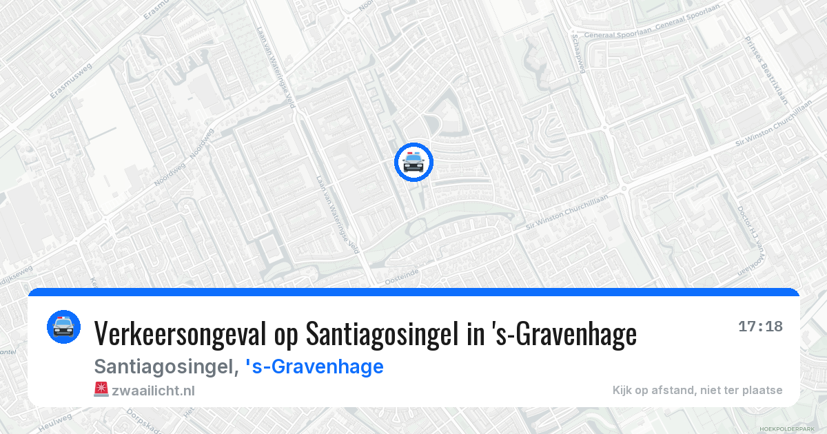 Verkeersongeval op Santiagosingel in 's-Gravenhage — 20 jun 2026