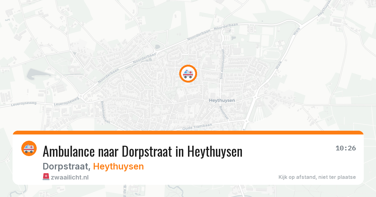 Ambulance naar Dorpstraat in Heythuysen — 25 jul 2026