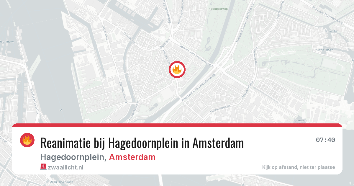 Reanimatie bij Hagedoornplein in Amsterdam — 7 apr 2026