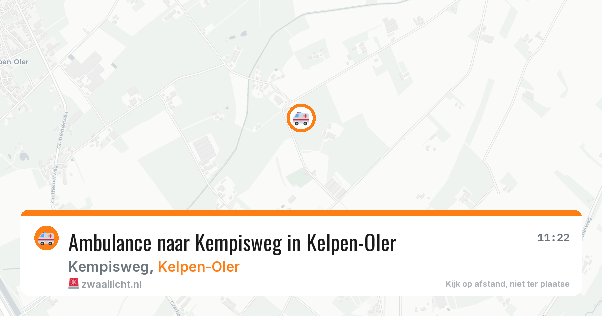 Ambulance naar Kempisweg in Kelpen-Oler — 12 jul 2026
