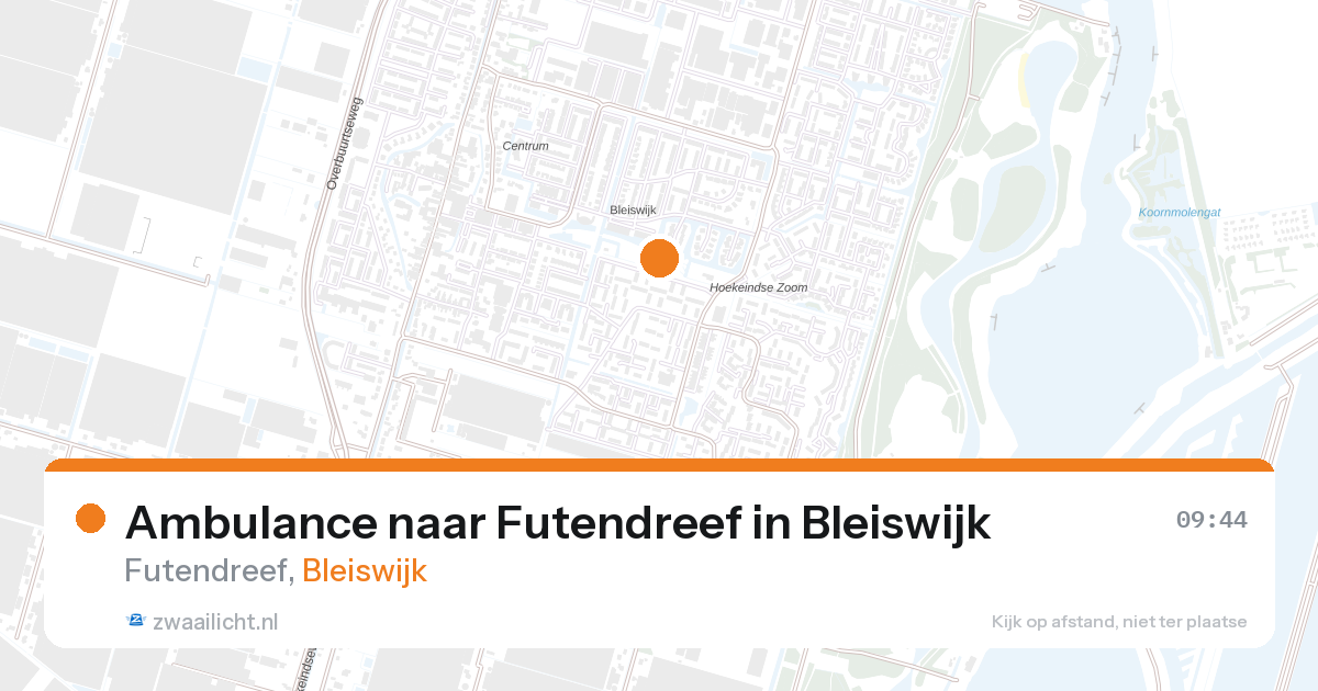 Ambulance naar Futendreef in Bleiswijk — 28 aug 2026