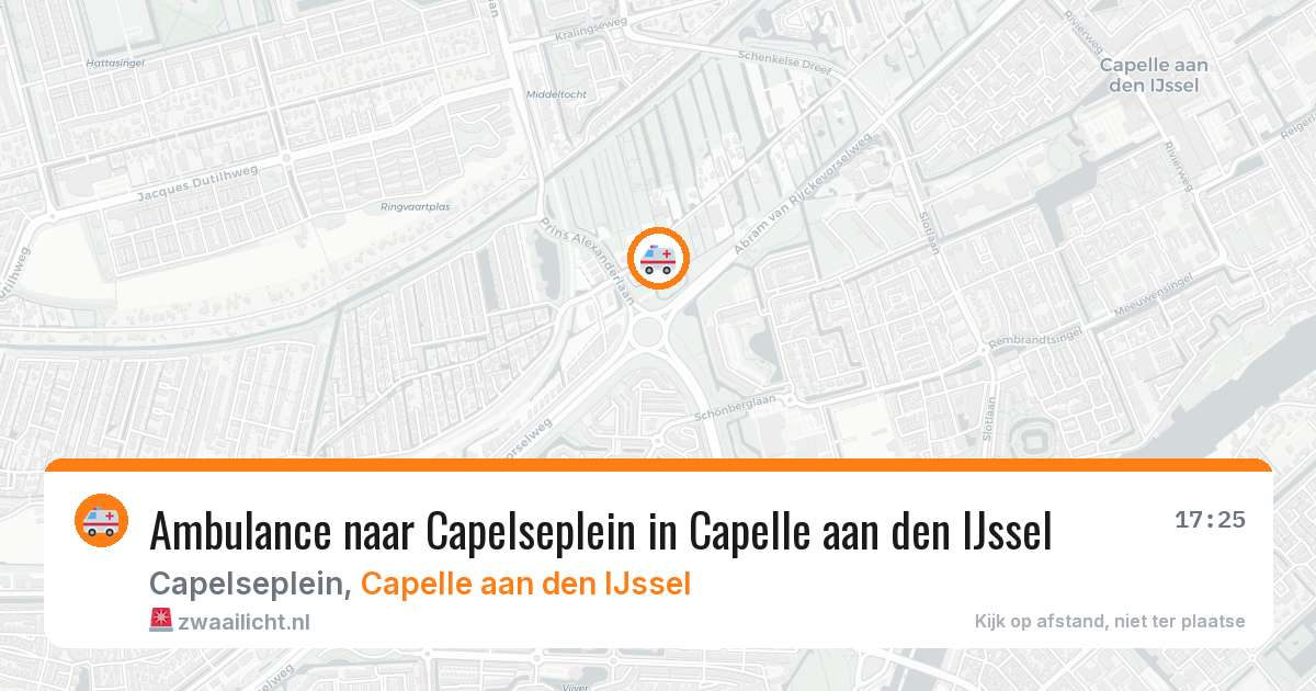 Ambulance naar Capelseplein in Capelle aan den IJssel — 31 mei 2026