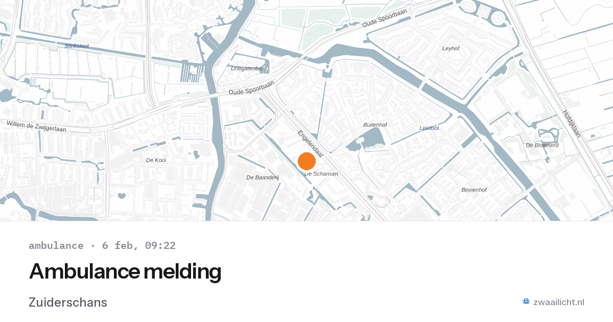 Ambulance melding — 6 feb 2026