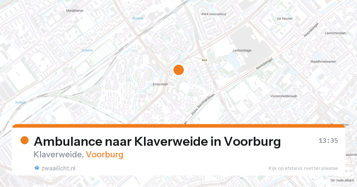 Ambulance naar Klaverweide in Voorburg — 27 aug 2026