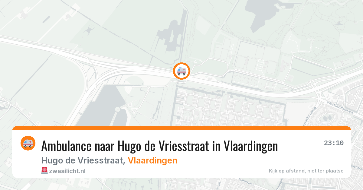 Ambulance naar Hugo de Vriesstraat in Vlaardingen — 29 mei 2026