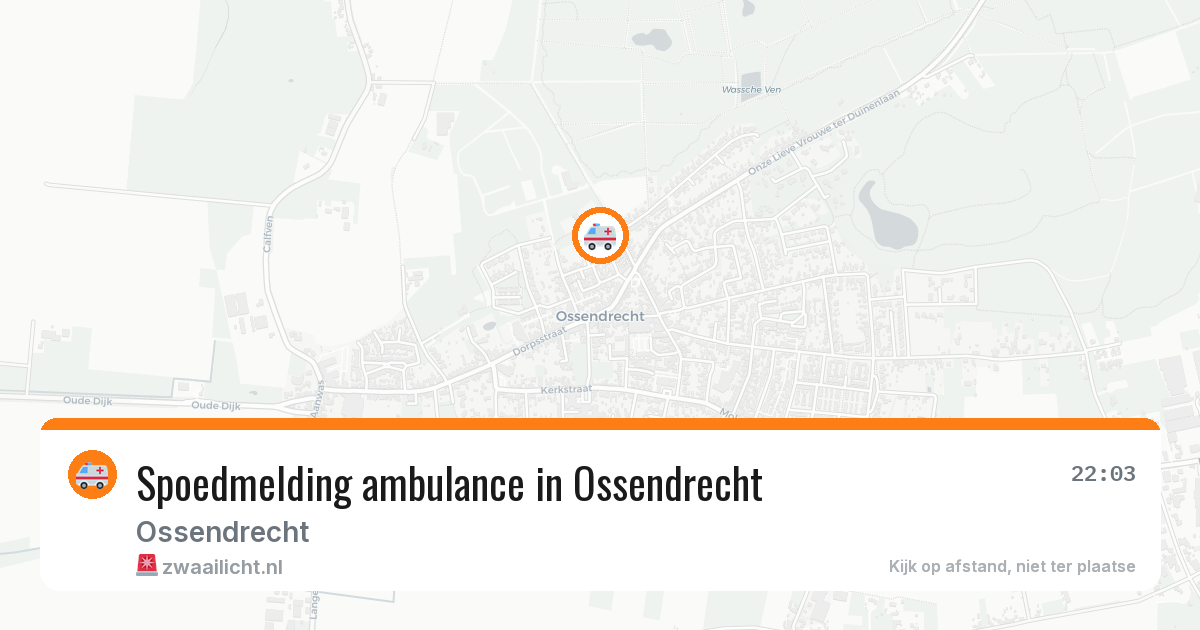 Spoedmelding ambulance in Ossendrecht — 3 jul 2026