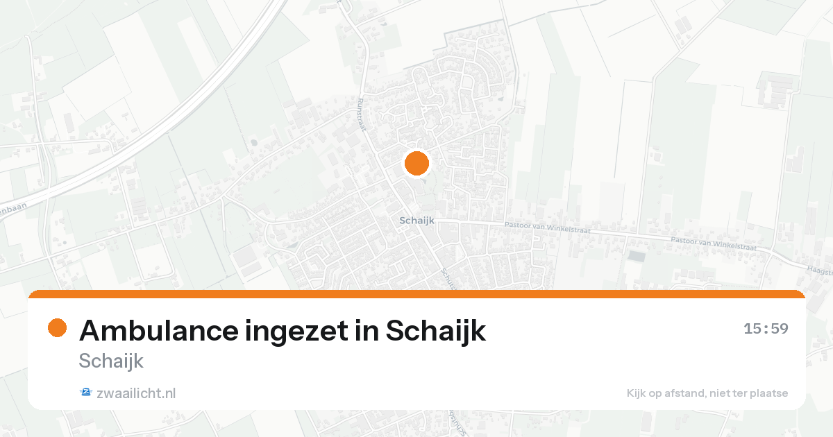 Ambulance ingezet in Schaijk — 30 jan 2026