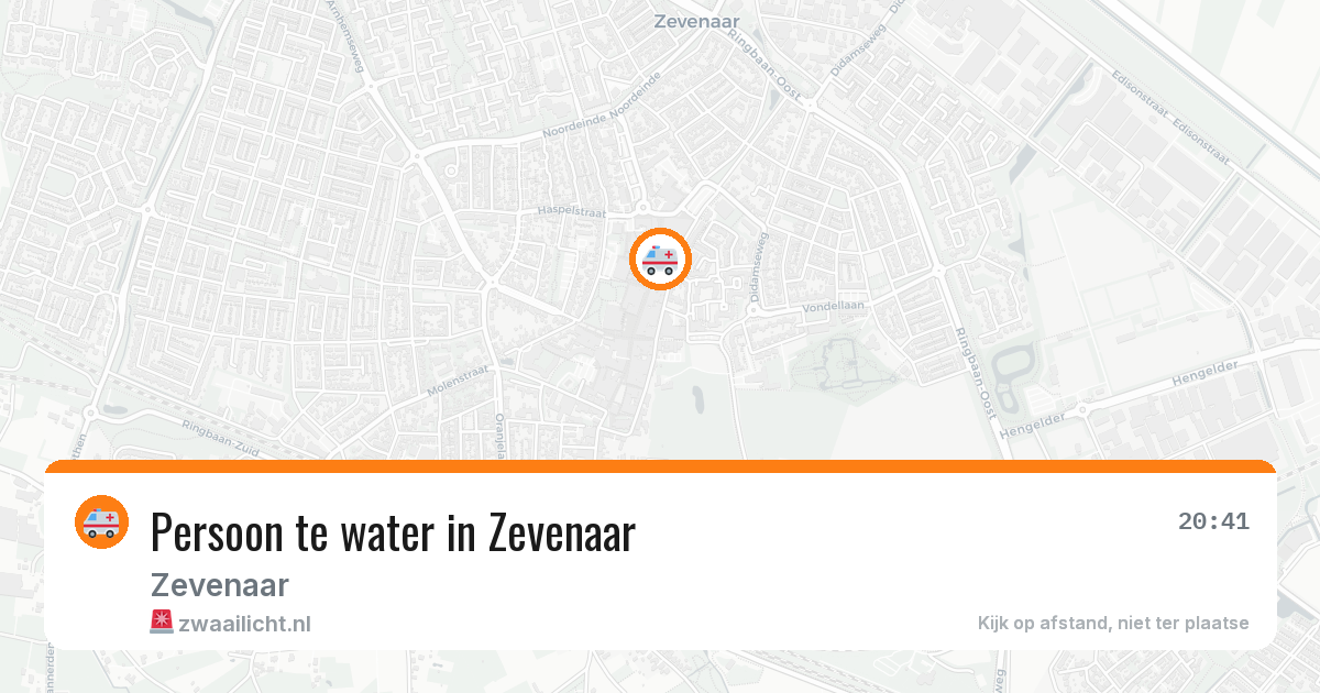Persoon te water in Zevenaar — 28 jul 2026