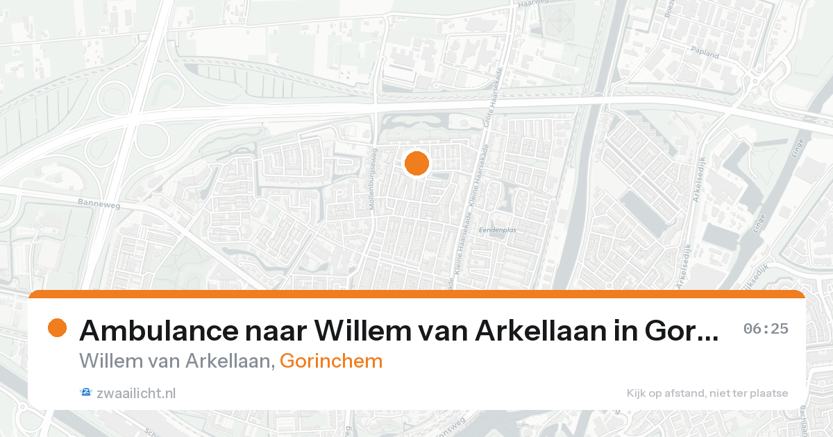 Ambulance naar Willem van Arkellaan in Gorinchem — 8 feb 2026