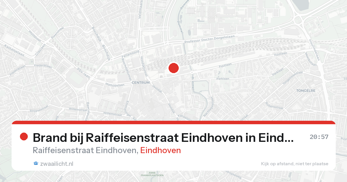 Brand bij Raiffeisenstraat Eindhoven in Eindhoven — 25 aug 2026