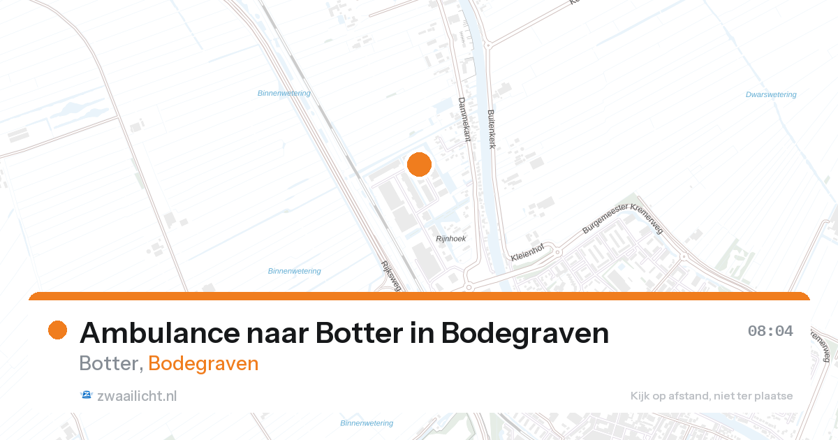 Ambulance naar Botter in Bodegraven — 1 jun 2026