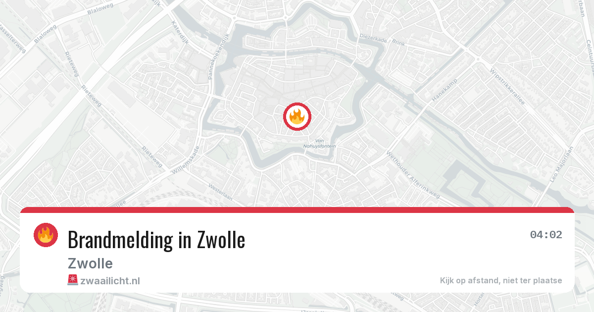 Brandmelding in Zwolle — 12 apr 2026