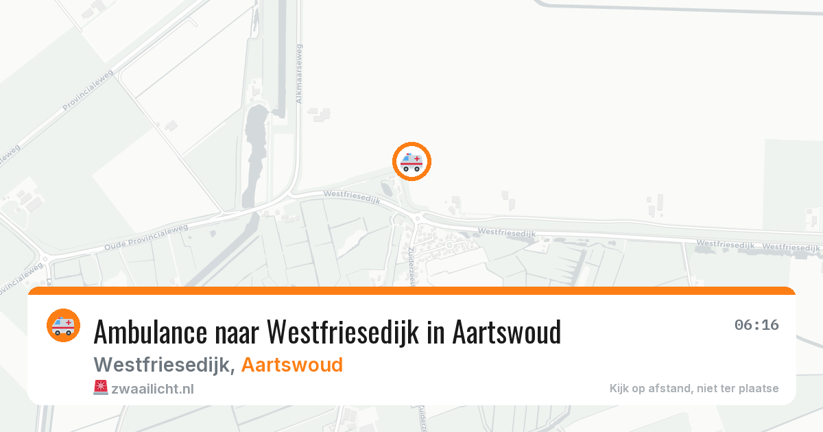 Ambulance naar Westfriesedijk in Aartswoud — 28 jun 2026