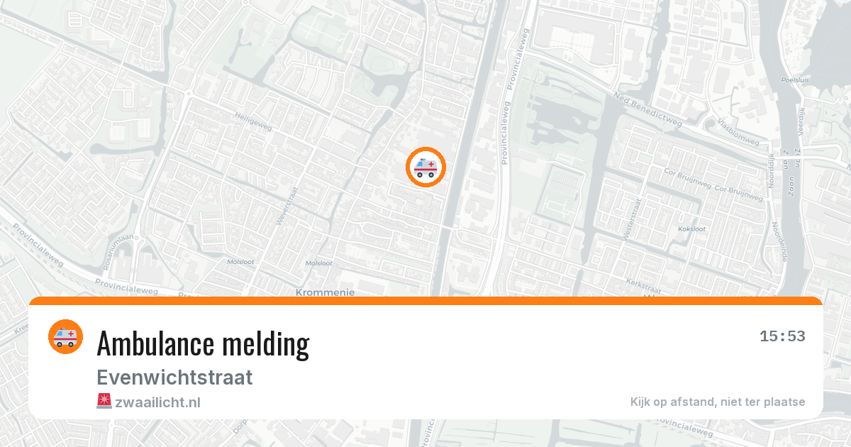 Ambulance melding — 20 apr 2026