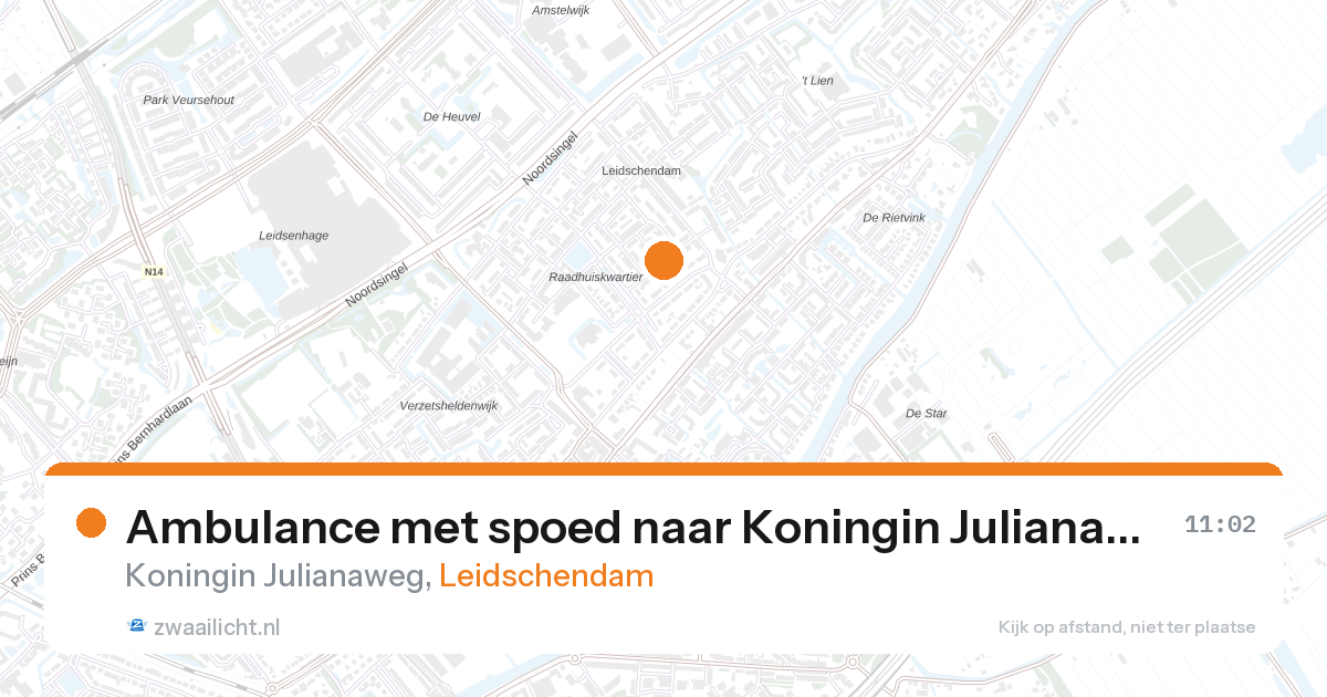Ambulance met spoed naar Koningin Julianaweg in Leidschendam — 28 aug 2026